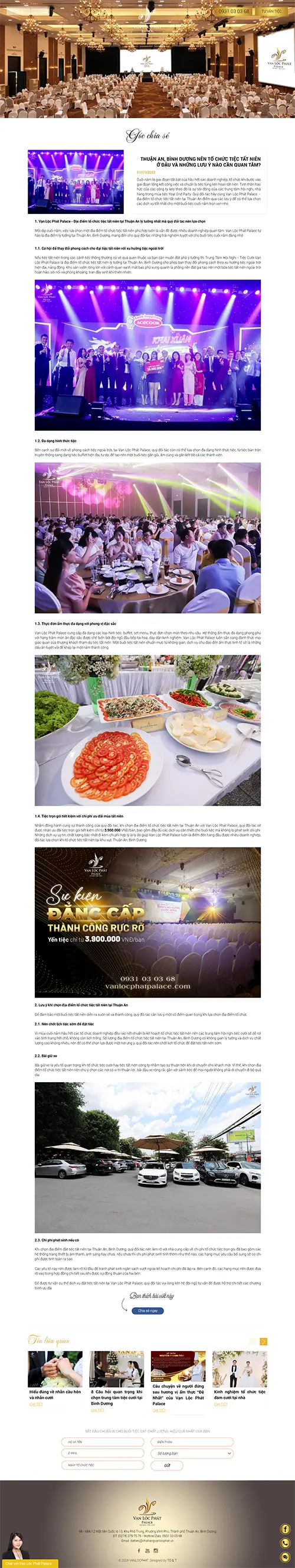 Mẫu website đặt phòng khách sạn