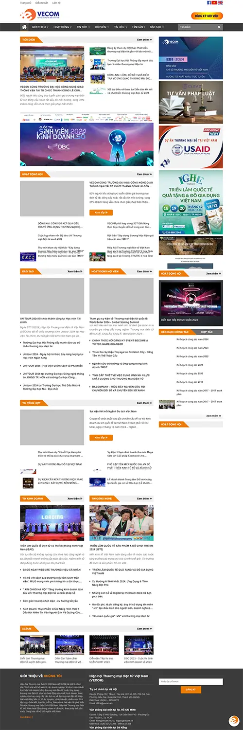 Mẫu website đặt phòng khách sạn