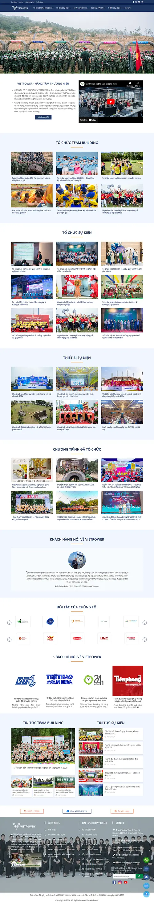 Mẫu website đặt phòng khách sạn