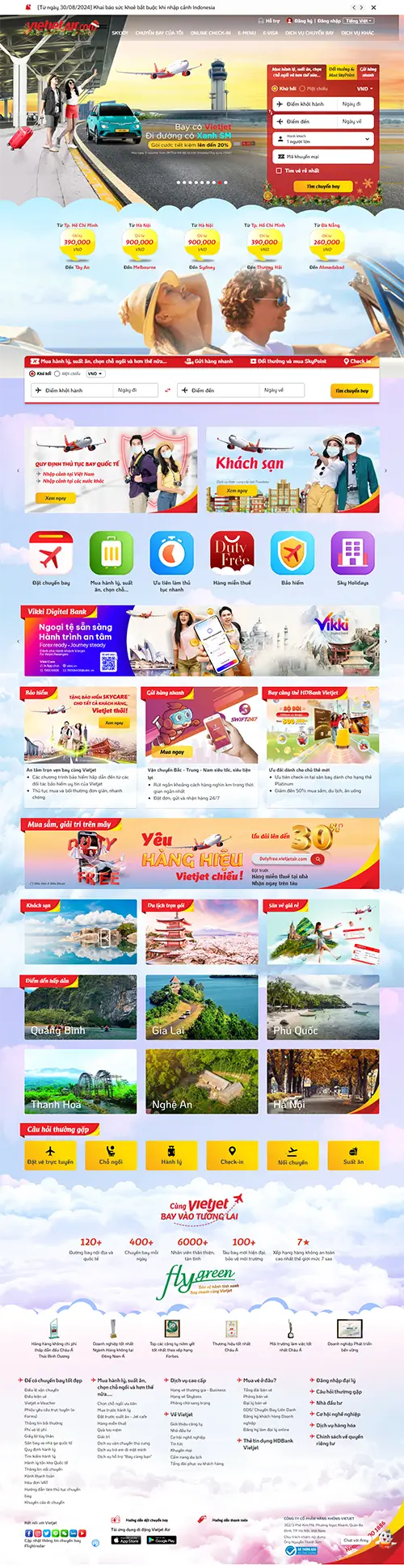 Mẫu website đặt phòng khách sạn