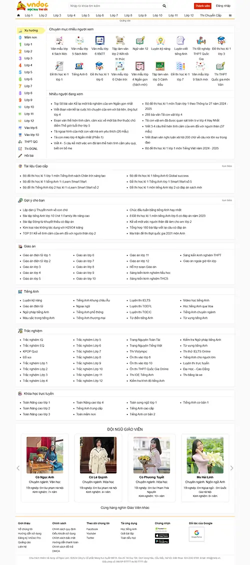 Mẫu website đặt phòng khách sạn