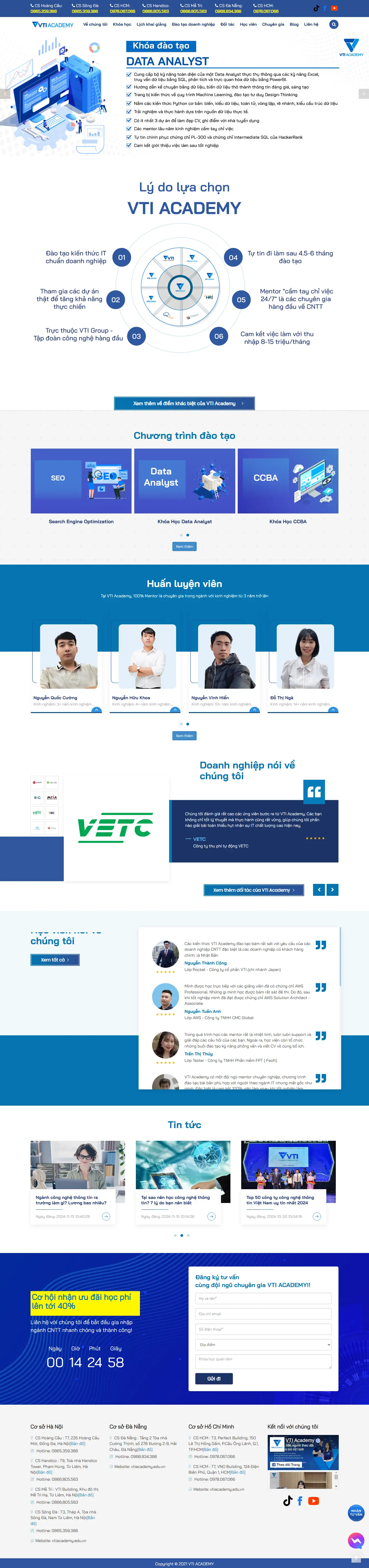 Mẫu website đặt phòng khách sạn