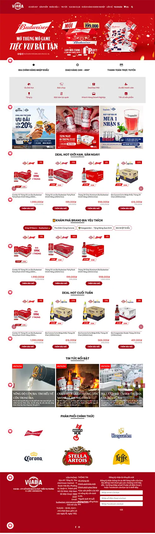 Mẫu website đặt phòng khách sạn