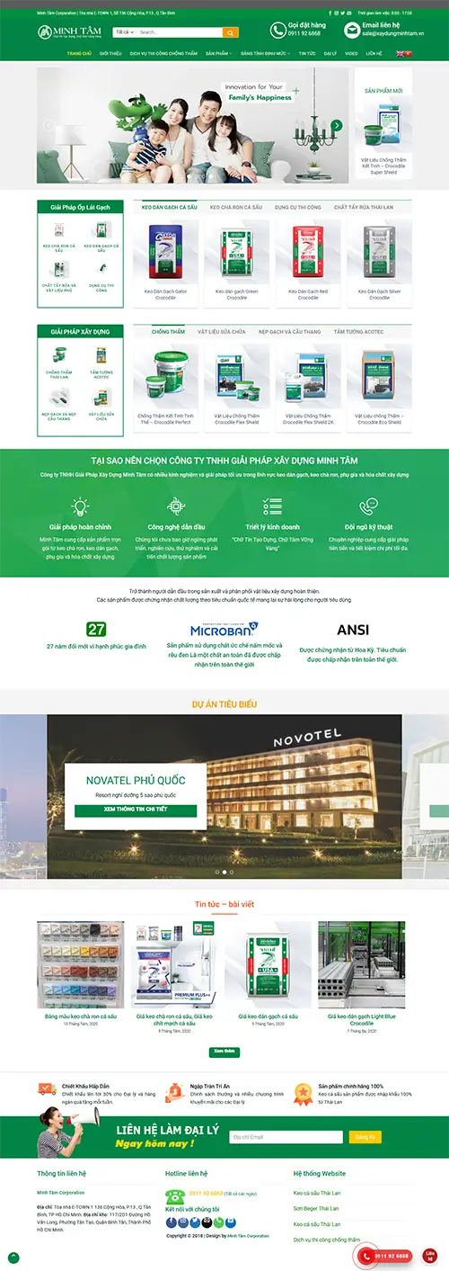 Mẫu website đặt phòng khách sạn