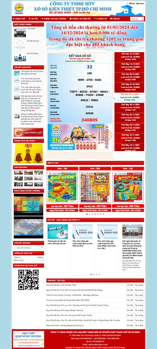 Mẫu website đặt phòng khách sạn