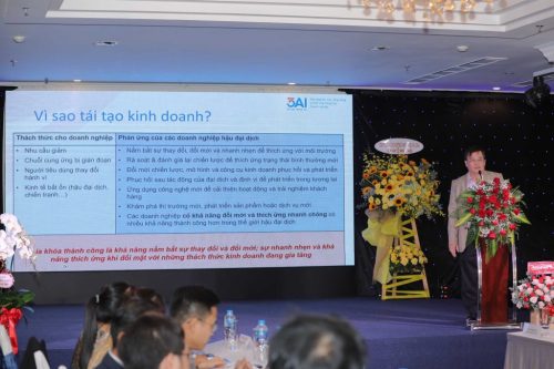 Tham luận “Tái tạo kinh doanh: Các chiến lược, mô hình và công cụ để phục hồi và phát triển doanh nghiệp” Thạc sĩ Trần Anh Tuấn – Phó Viện trưởng Viện 3AI