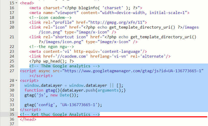 google analytics