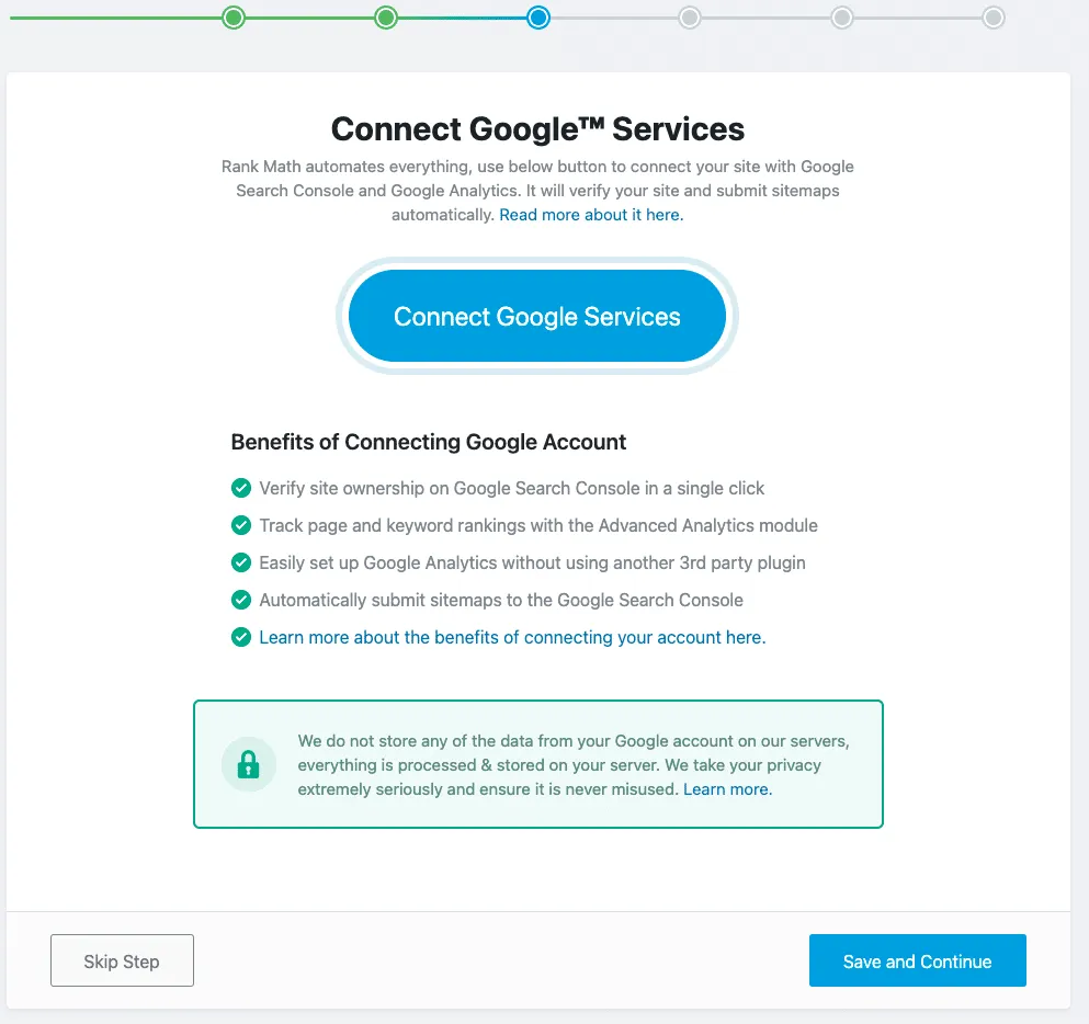 Kết nối Rank Math với Google Analytics