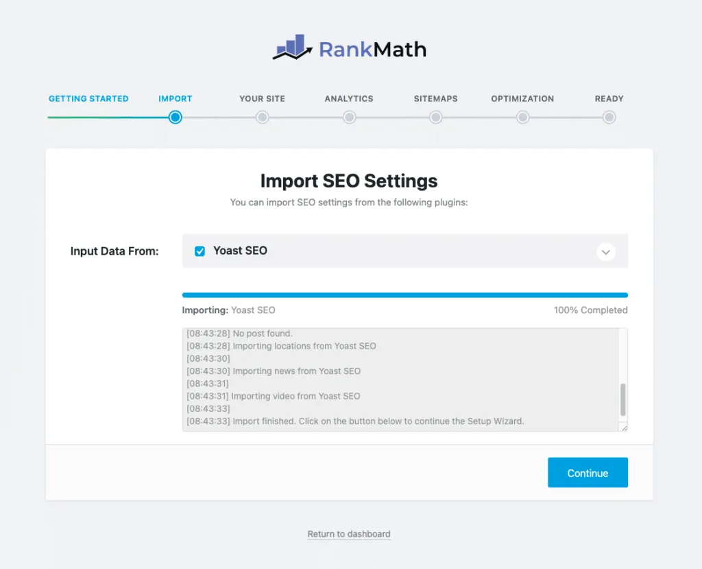 Hướng dẫn nhập dữ liệu SEO từ plugin SEO của bạn