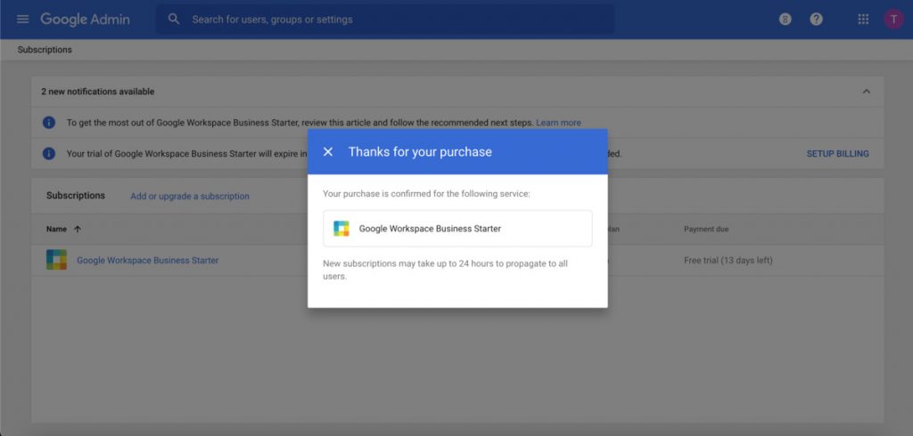 huong dan cai dat email doanh nghiep google workspace 5000 29