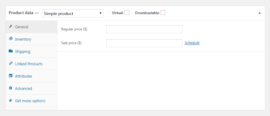 Thêm giá sản phẩm Woocommerce