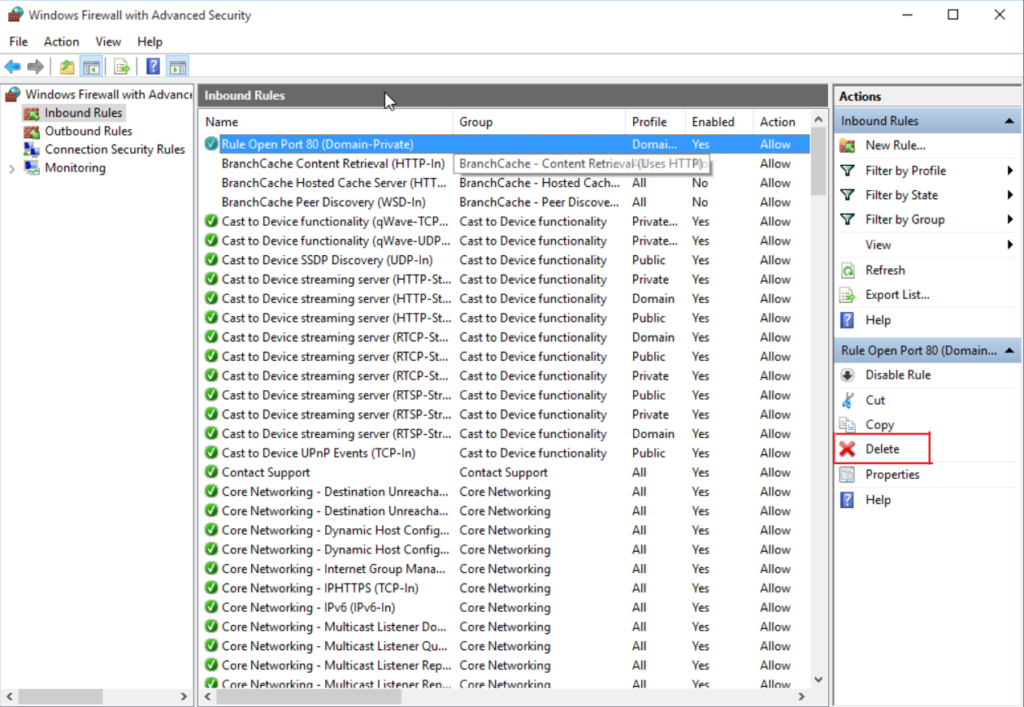 huong dan mo port rule tren windows firewall 6462 9