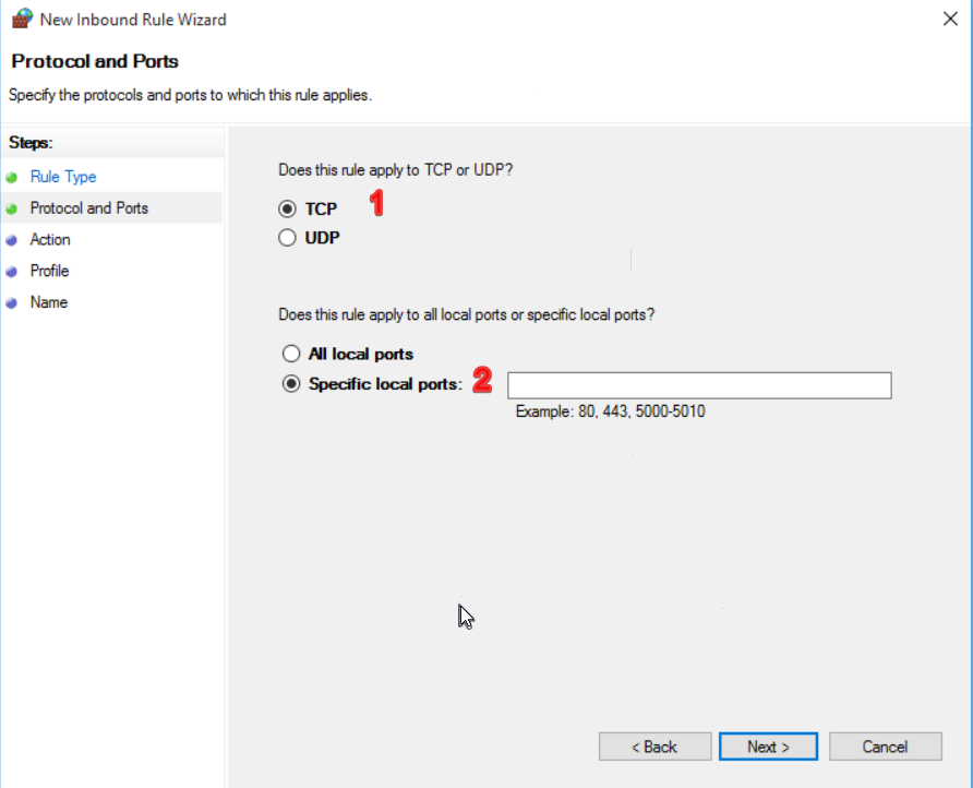 huong dan mo port rule tren windows firewall 6462 3