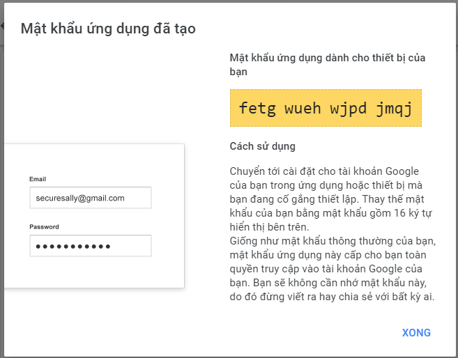 Hướng dẫn lấy mật khẩu ứng dụng trên Gmail