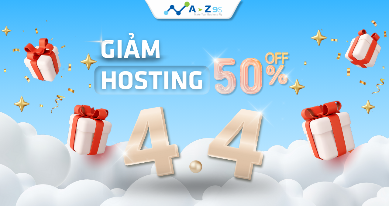 GIẢM GIÁ 50% 4-4 CÁC GÓI HOSTING – NHANH TAY ĐĂNG KÝ NGAY