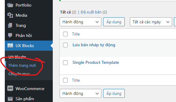 Tạo layout trang chi tiết sản phẩm bằng Block (Custom Layout Theme Flatsome)