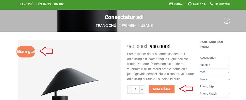 Thay đổi chữ bất kì trong Woocomerce
