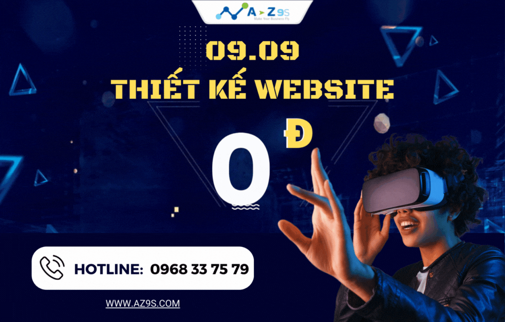 Thiết kế website 0đ chỉ có tại az9s