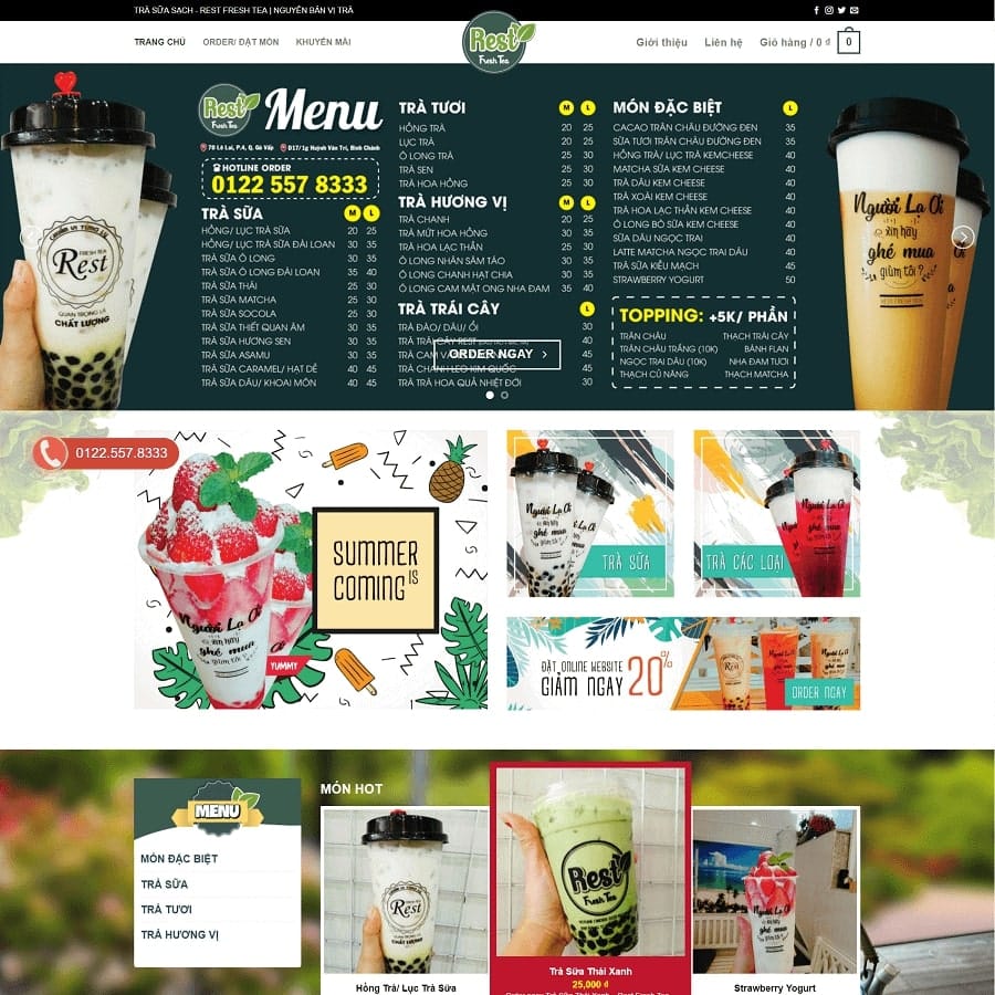 tndigi3 website quan cafe tra sua